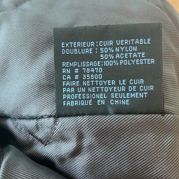 Mens Kenneth Cole Leather bonnet jacket ! Black Size Large - Picture 8 of 9